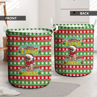 French Bulldog See You Eating Snacks Christmas Laundry Basket Xmas Holiday Patterns - Wonder Print Shop