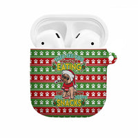 French Bulldog See You Eating Snacks Christmas AirPods Case Xmas Holiday Patterns - Wonder Print Shop