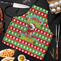 French Bulldog See You Eating Snacks Christmas Apron Xmas Holiday Patterns - Wonder Print Shop