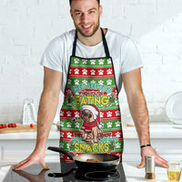 French Bulldog See You Eating Snacks Christmas Apron Xmas Holiday Patterns - Wonder Print Shop
