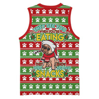 French Bulldog See You Eating Snacks Christmas Basketball Jersey Xmas Holiday Patterns - Wonder Print Shop