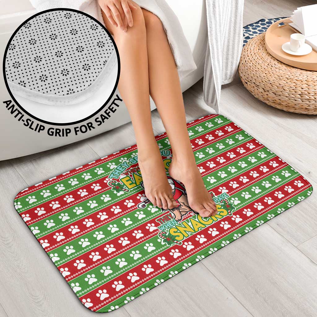 French Bulldog See You Eating Snacks Christmas Bathroom Set Xmas Holiday Patterns - Wonder Print Shop