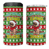 French Bulldog See You Eating Snacks Christmas 4 in 1 Can Cooler Tumbler Xmas Holiday Patterns - Wonder Print Shop