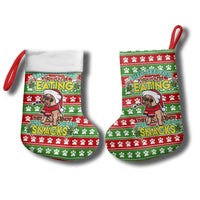 French Bulldog See You Eating Snacks Christmas Stocking Xmas Holiday Patterns - Wonder Print Shop
