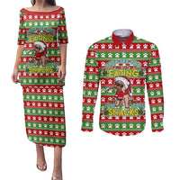 French Bulldog See You Eating Snacks Christmas Couples Matching Puletasi and Long Sleeve Button Shirt Xmas Holiday Patterns - Wonder Print Shop