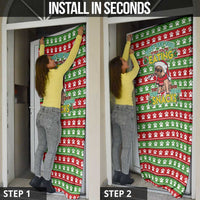 French Bulldog See You Eating Snacks Christmas Door Cover Xmas Holiday Patterns - Wonder Print Shop