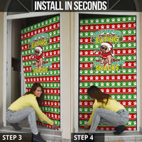 French Bulldog See You Eating Snacks Christmas Door Cover Xmas Holiday Patterns - Wonder Print Shop