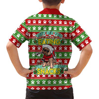 French Bulldog See You Eating Snacks Christmas Family Matching Long Sleeve Bodycon Dress and Hawaiian Shirt Xmas Holiday Patterns - Wonder Print Shop