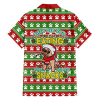 French Bulldog See You Eating Snacks Christmas Family Matching Long Sleeve Bodycon Dress and Hawaiian Shirt Xmas Holiday Patterns - Wonder Print Shop