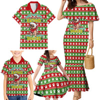 French Bulldog See You Eating Snacks Christmas Family Matching Mermaid Dress and Hawaiian Shirt Xmas Holiday Patterns - Wonder Print Shop