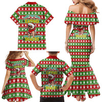 French Bulldog See You Eating Snacks Christmas Family Matching Mermaid Dress and Hawaiian Shirt Xmas Holiday Patterns - Wonder Print Shop