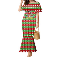 French Bulldog See You Eating Snacks Christmas Family Matching Mermaid Dress and Hawaiian Shirt Xmas Holiday Patterns - Wonder Print Shop