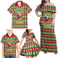 French Bulldog See You Eating Snacks Christmas Family Matching Off Shoulder Maxi Dress and Hawaiian Shirt Xmas Holiday Patterns - Wonder Print Shop