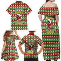 French Bulldog See You Eating Snacks Christmas Family Matching Off Shoulder Maxi Dress and Hawaiian Shirt Xmas Holiday Patterns - Wonder Print Shop
