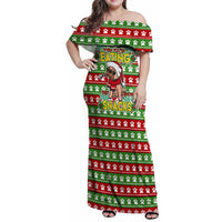 French Bulldog See You Eating Snacks Christmas Family Matching Off Shoulder Maxi Dress and Hawaiian Shirt Xmas Holiday Patterns - Wonder Print Shop