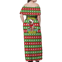 French Bulldog See You Eating Snacks Christmas Family Matching Off Shoulder Maxi Dress and Hawaiian Shirt Xmas Holiday Patterns - Wonder Print Shop