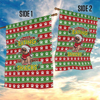 French Bulldog See You Eating Snacks Christmas Garden Flag Xmas Holiday Patterns - Wonder Print Shop