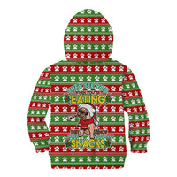 French Bulldog See You Eating Snacks Christmas Kid Hoodie Xmas Holiday Patterns - Wonder Print Shop