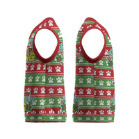 French Bulldog See You Eating Snacks Christmas Knitted V-Neck Vest Xmas Holiday Patterns - Wonder Print Shop