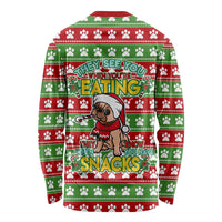 French Bulldog See You Eating Snacks Christmas Long Sleeve Shirt Xmas Holiday Patterns - Wonder Print Shop
