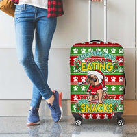 French Bulldog See You Eating Snacks Christmas Luggage Cover Xmas Holiday Patterns - Wonder Print Shop