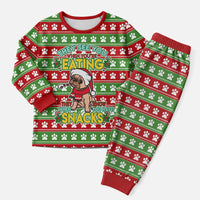 French Bulldog See You Eating Snacks Christmas Pajama Set Xmas Holiday Patterns - Wonder Print Shop