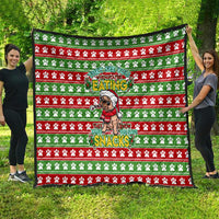 French Bulldog See You Eating Snacks Christmas Quilt Xmas Holiday Patterns - Wonder Print Shop