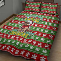 French Bulldog See You Eating Snacks Christmas Quilt Bed Set Xmas Holiday Patterns - Wonder Print Shop