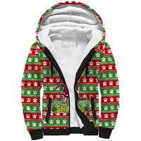 French Bulldog See You Eating Snacks Christmas Sherpa Hoodie Xmas Holiday Patterns - Wonder Print Shop