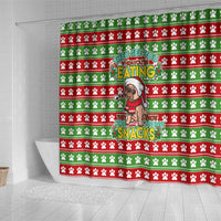 French Bulldog See You Eating Snacks Christmas Shower Curtain Xmas Holiday Patterns - Wonder Print Shop