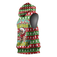 French Bulldog See You Eating Snacks Christmas Sleeveless Hoodie Xmas Holiday Patterns - Wonder Print Shop