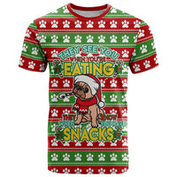 French Bulldog See You Eating Snacks Christmas T Shirt Xmas Holiday Patterns - Wonder Print Shop
