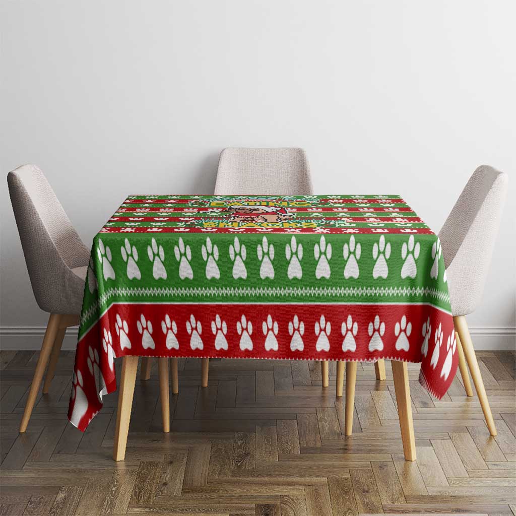 French Bulldog See You Eating Snacks Christmas Tablecloth Xmas Holiday Patterns - Wonder Print Shop