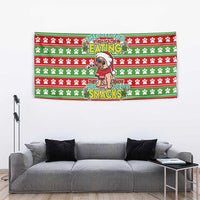 French Bulldog See You Eating Snacks Christmas Tapestry Xmas Holiday Patterns - Wonder Print Shop