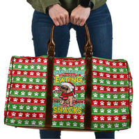 French Bulldog See You Eating Snacks Christmas Travel Bag Xmas Holiday Patterns - Wonder Print Shop