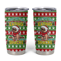 French Bulldog See You Eating Snacks Christmas Tumbler Cup Xmas Holiday Patterns - Wonder Print Shop