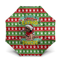 French Bulldog See You Eating Snacks Christmas Umbrella Xmas Holiday Patterns - Wonder Print Shop