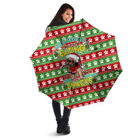 French Bulldog See You Eating Snacks Christmas Umbrella Xmas Holiday Patterns - Wonder Print Shop