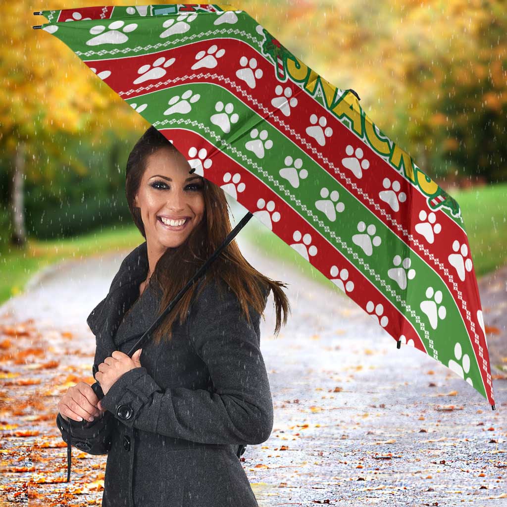 French Bulldog See You Eating Snacks Christmas Umbrella Xmas Holiday Patterns - Wonder Print Shop