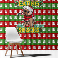 French Bulldog See You Eating Snacks Christmas Window Curtain Xmas Holiday Patterns - Wonder Print Shop
