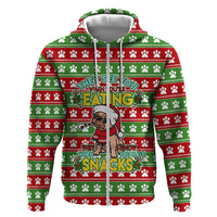 French Bulldog See You Eating Snacks Christmas Zip Hoodie Xmas Holiday Patterns - Wonder Print Shop