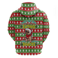 French Bulldog See You Eating Snacks Christmas Zip Hoodie Xmas Holiday Patterns - Wonder Print Shop