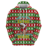 French Bulldog See You Eating Snacks Christmas Zip Hoodie Xmas Holiday Patterns - Wonder Print Shop