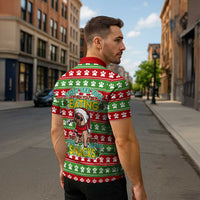 French Bulldog See You Eating Snacks Christmas Zipper Polo Shirt Xmas Holiday Patterns - Wonder Print Shop