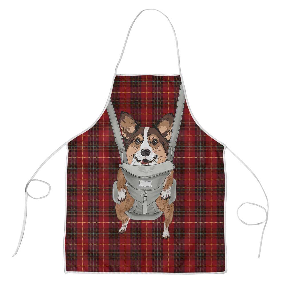Front Carrier Dog Pembroke Welsh Corgi Christmas Apron Xmas Holiday Patterns - Wonder Print Shop