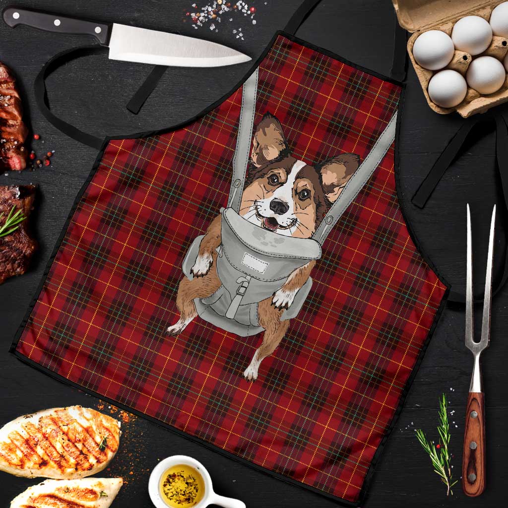Front Carrier Dog Pembroke Welsh Corgi Christmas Apron Xmas Holiday Patterns - Wonder Print Shop