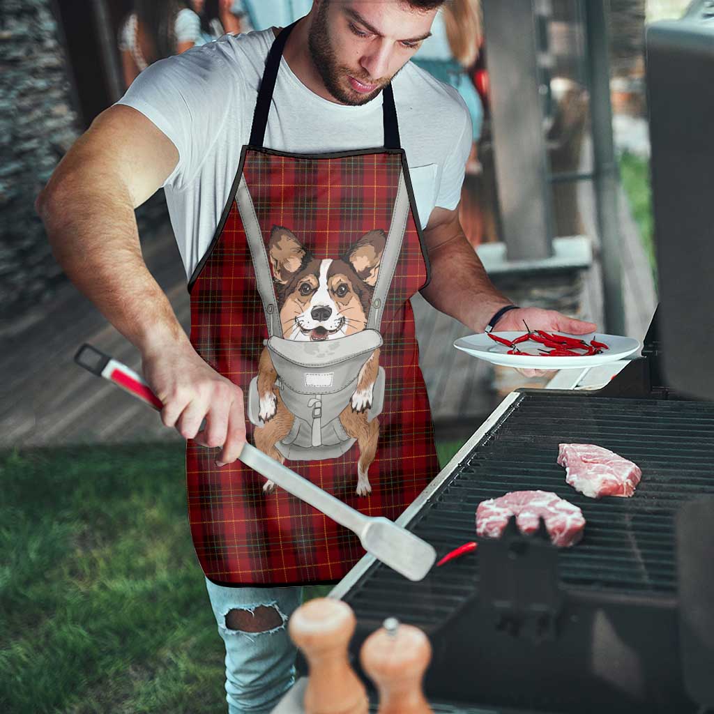 Front Carrier Dog Pembroke Welsh Corgi Christmas Apron Xmas Holiday Patterns - Wonder Print Shop