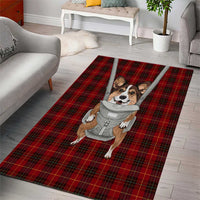 Front Carrier Dog Pembroke Welsh Corgi Christmas Area Rug Xmas Holiday Patterns - Wonder Print Shop