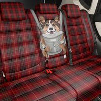 Front Carrier Dog Pembroke Welsh Corgi Christmas Back Car Seat Cover Xmas Holiday Patterns - Wonder Print Shop