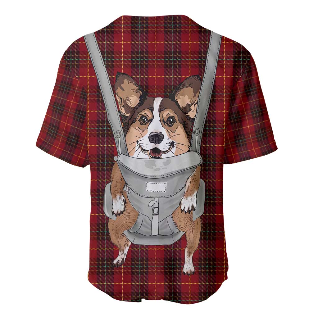 Front Carrier Dog Pembroke Welsh Corgi Christmas Baseball Jersey Xmas Holiday Patterns - Wonder Print Shop